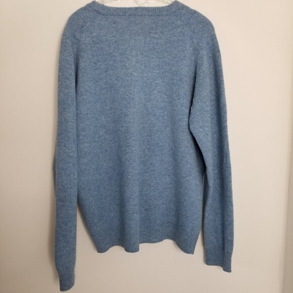 Springfield Mens XL Preppy Marbled 100% Lambswool Crewneck Sweater PulloverWarm - Picture 6 of 11